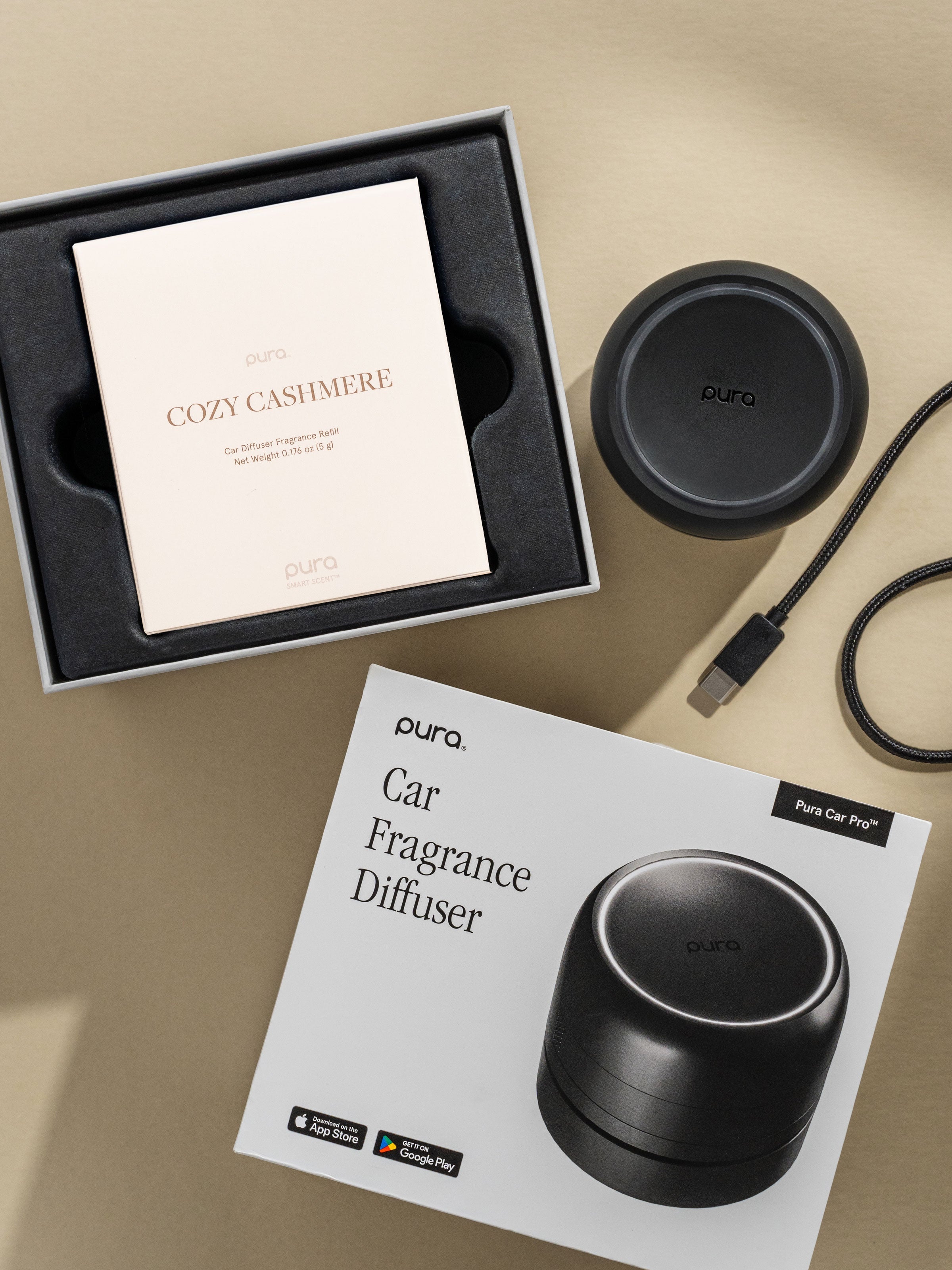 Cozy Cashmere Car Set - Fresh Fragrance for Every Routine